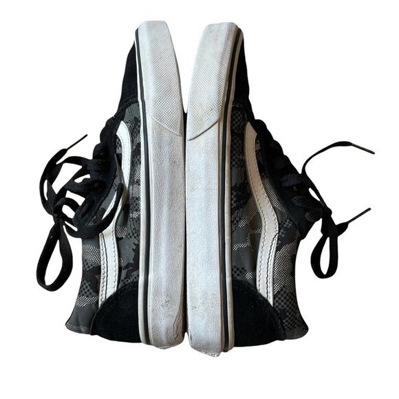Vans Children’s Old Skool V Pattern‎ Camo Black Sneakers Size 3 - Picture 5 of 10